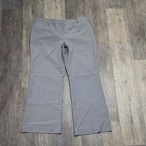 Apt.9 Women's Size 12 Curvy Fit Wide Leg Trousers Grey